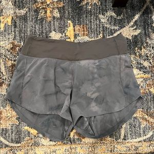 Lululemon Speed Up Short 4” Mid Rise Diamond Dye